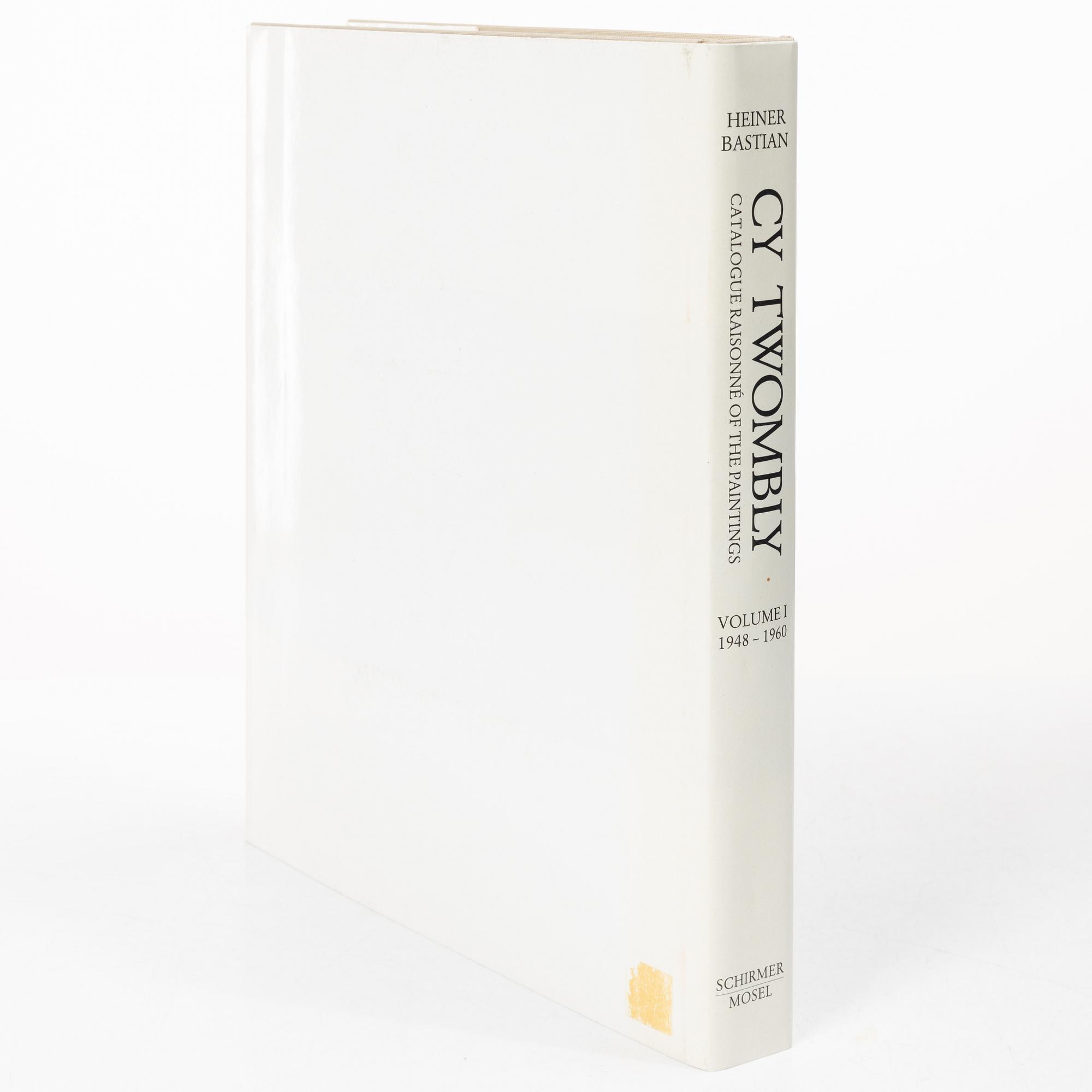 Cy Twombly, Book, Catalogue of the Paintings, Volume I, 1948–1960. Schirmer/Mosel, Munich, October 1992.