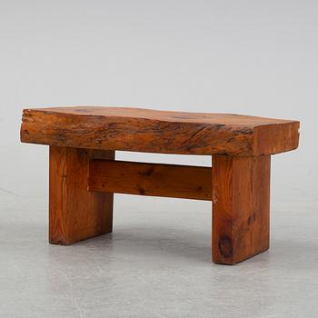 A pinewood stool from the second half of the 20th Century.