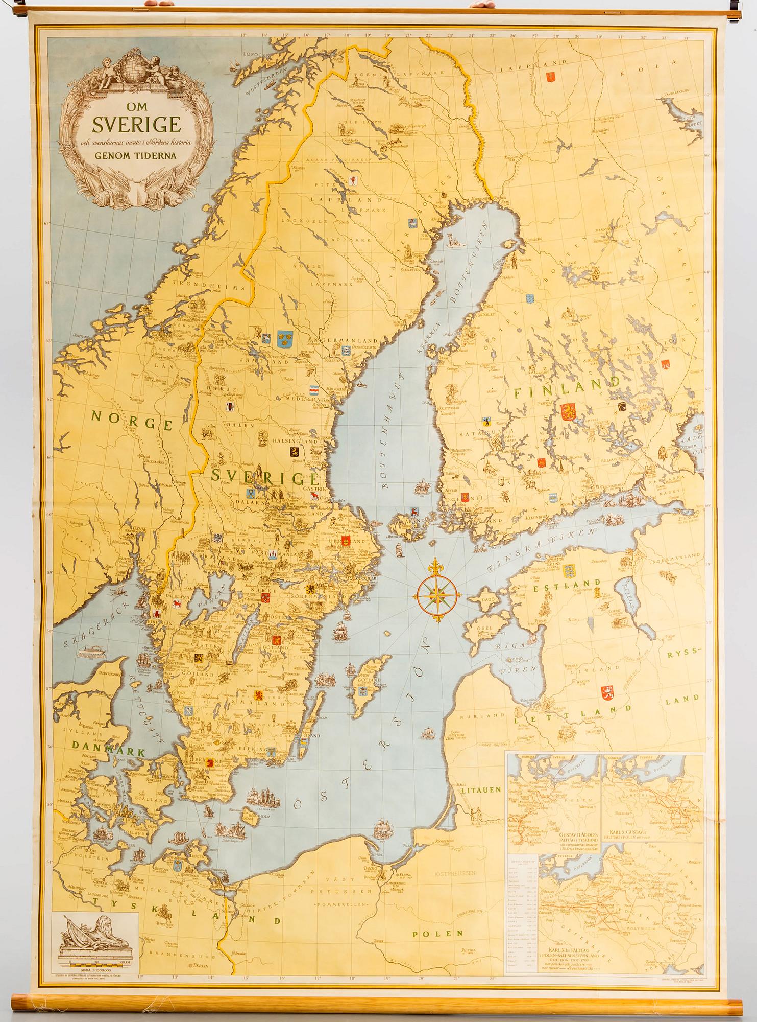 MAP OF SWEDEN.