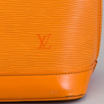 LOUIS VUITTON, an orange Epi leather 'Alma' bag.