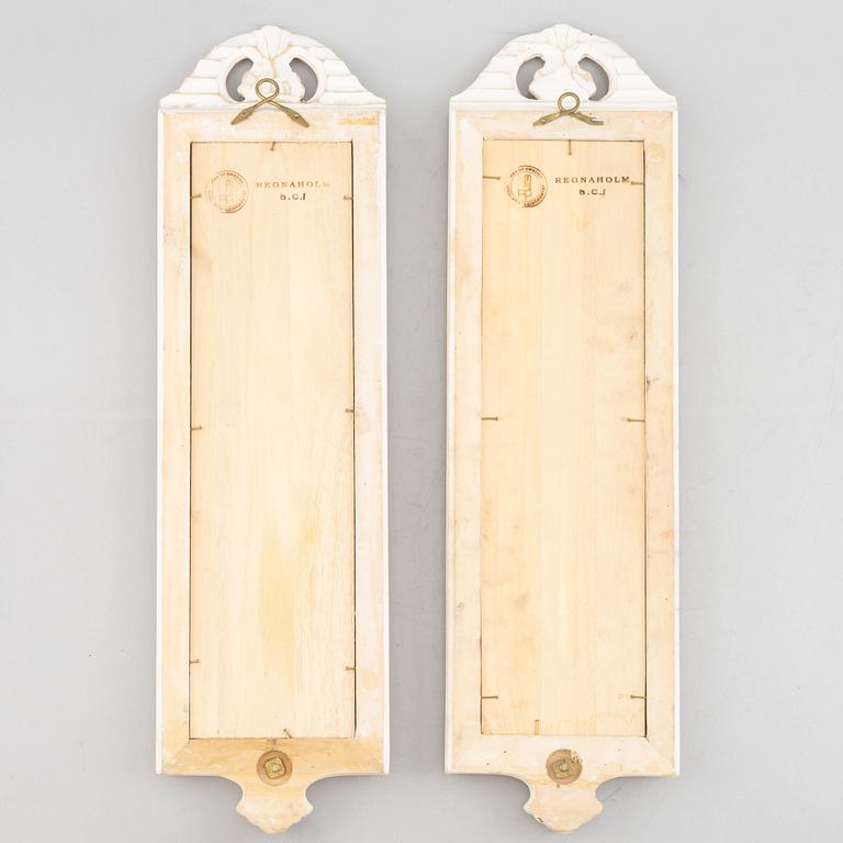 A pair of 'Regnaholm' mirror sconces, IKEA's 18th-century series, 1990s.