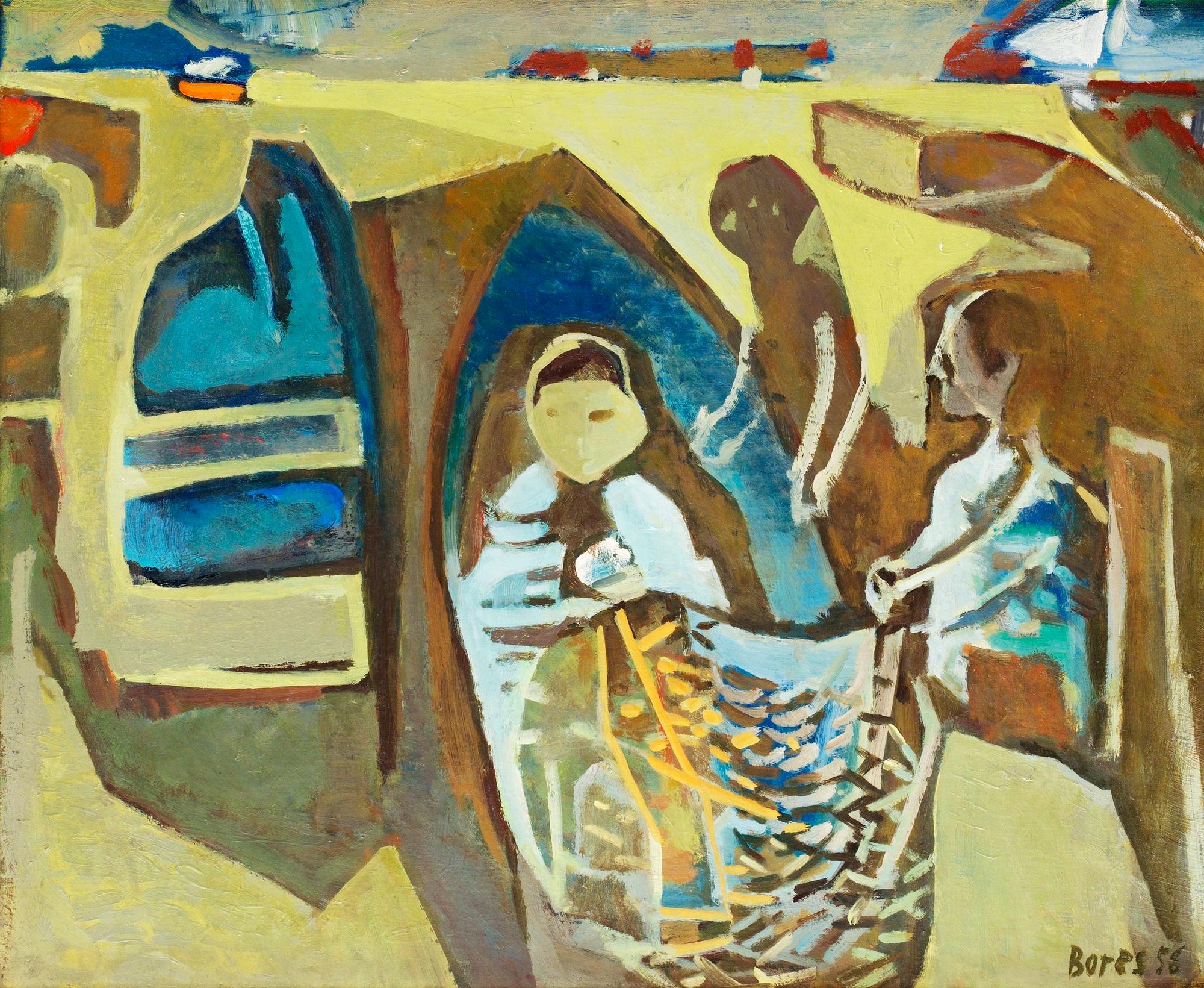 Francisco Borès, "Remailleuses de filets".