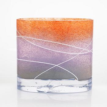 Markku Salo, konstglas/ vas, "Saana", signerad Markku Salo Nuutajärvi, 125/199 Fyrklövern.