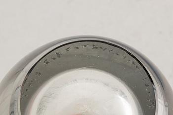 Timo Sarpaneva, a signed and dated glass vase.