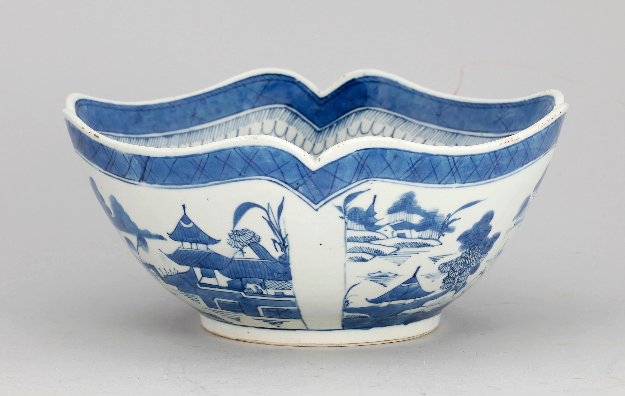 SKÅL, porslin, Kina 1800-talets första hälft.