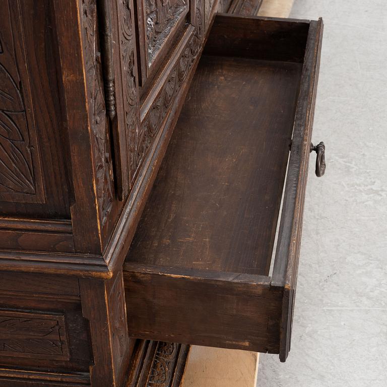 A pair of cabinets, Renaissance style, late 19th century.