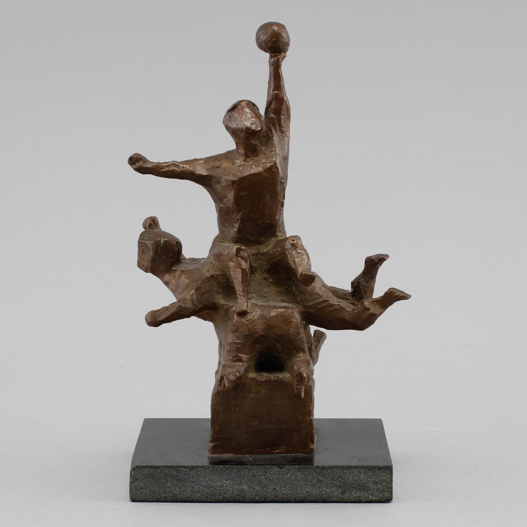 ELSIE DAHLBERG, skulptur, patinerad brons, signerad.