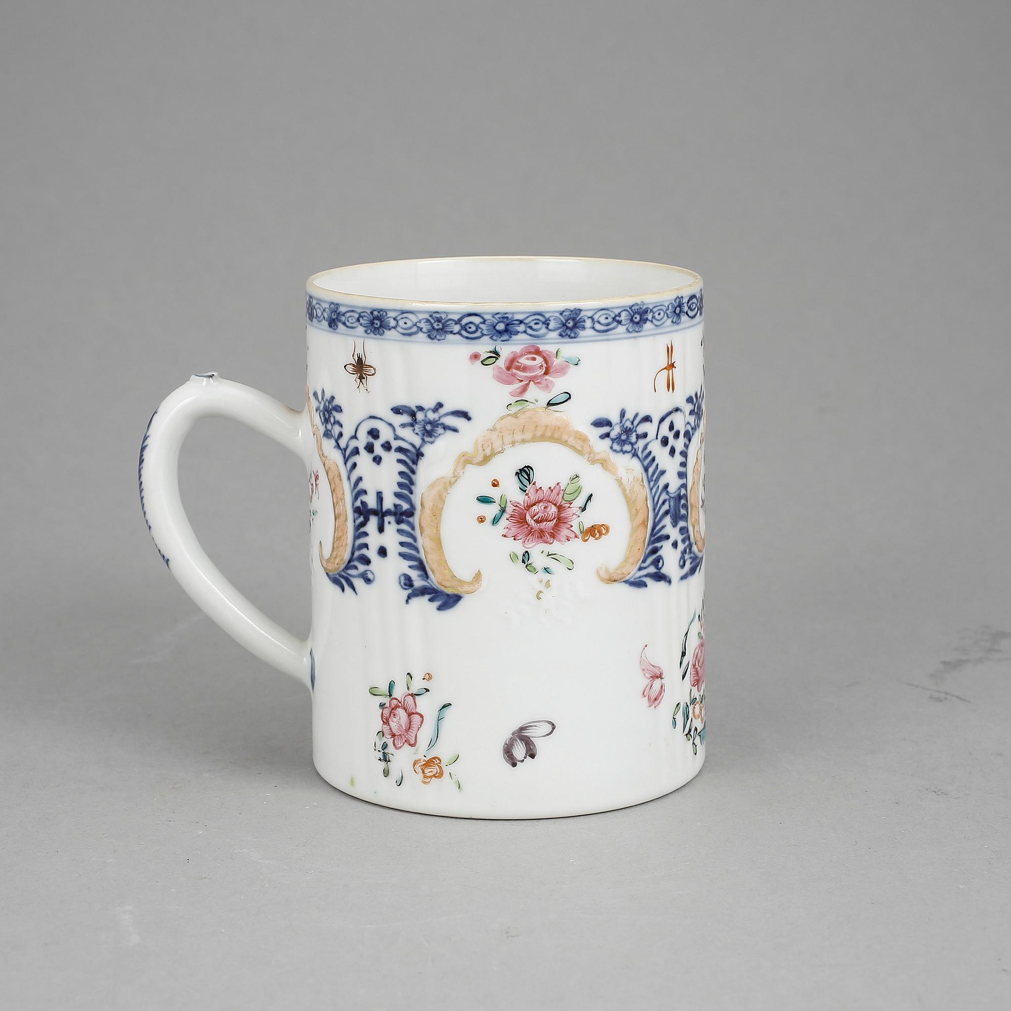 MUGG, porslin, Qingdynastin, Qianlong (1736-95).