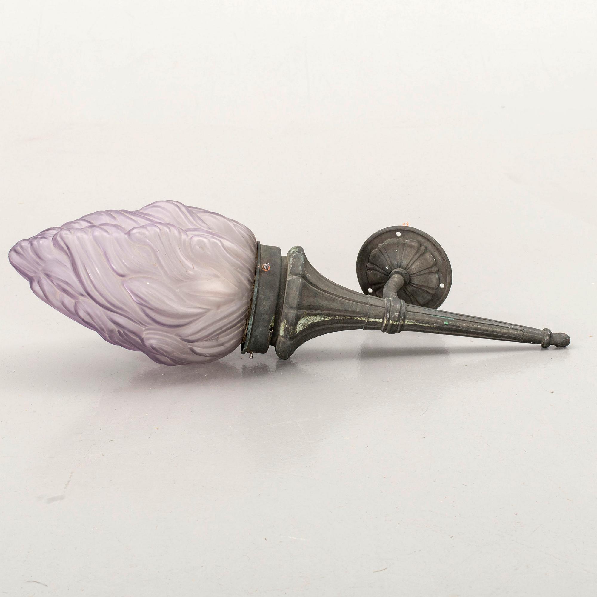 Wall lamp, 20th century.