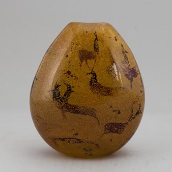 SUSANNE JOHNSEN, a glass vase, 1990's.