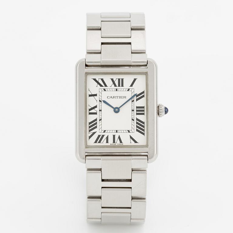 Cartier, Tank Solo Large, wristwatch, 34.8 mm x 27.4 mm.