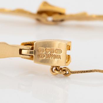 Lapponia bracelet, 18K gold, Finland 1976.