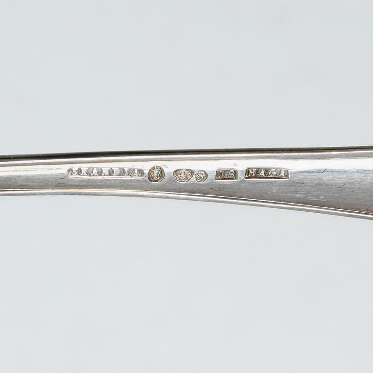Cutlery, 12 pieces, silver, “Haga”, Skandia Silver-& Nysilver Ab, Stockholm, 1938–1942.
