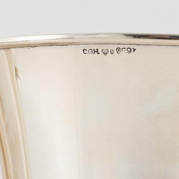 Five Swedish Silver Beakers, 1897-1955.