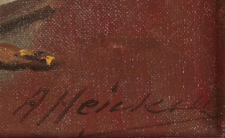ARTHUR HEICKELL, olja på duk, sign.