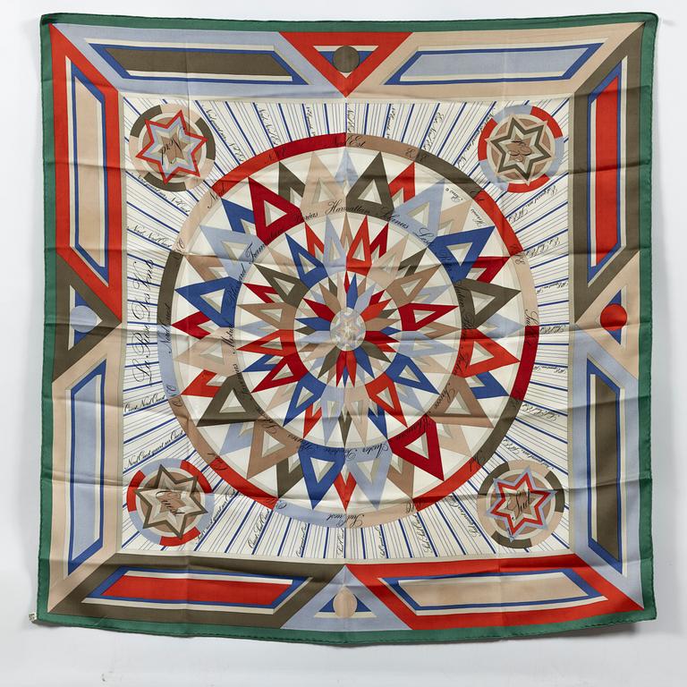 Hermès, scarf, "The Rose of Winds".
