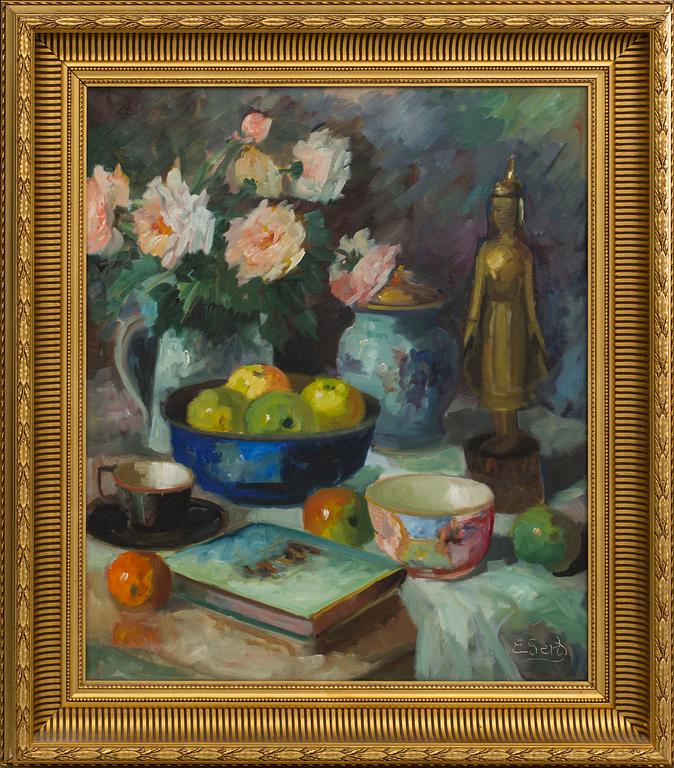 EDITH GERT, olja på duk, signerad.