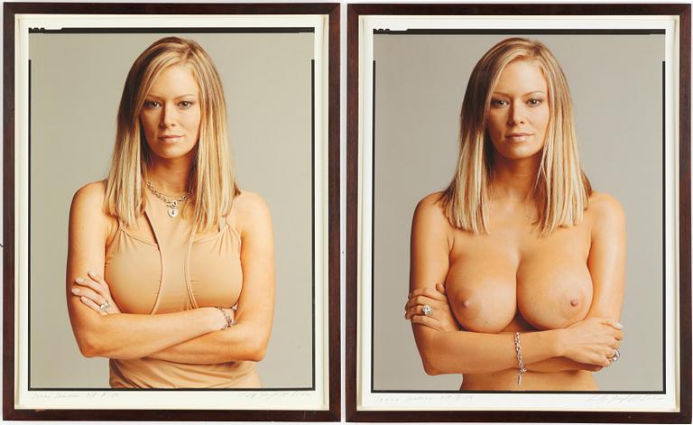 Timothy Greenfield-Sanders, "Jenna Jameson", diptych.