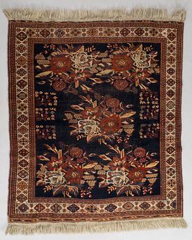 A 'Gol Farang' rug, possibly Afshar, South west Persia, ca 146 x 127 cm.