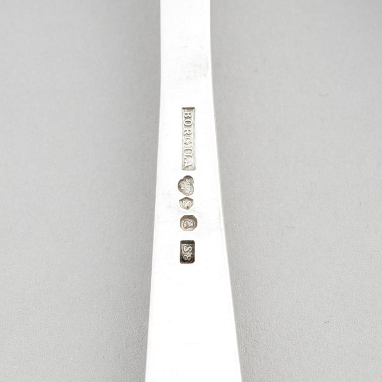 Atelier Borgila, bestickservis, 135 delar silver, Stockholm 1944.