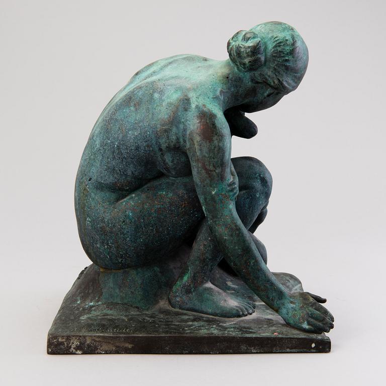 AUGUST KATTENTIDT, A bronze sculpture, signed A. Kattentidt.