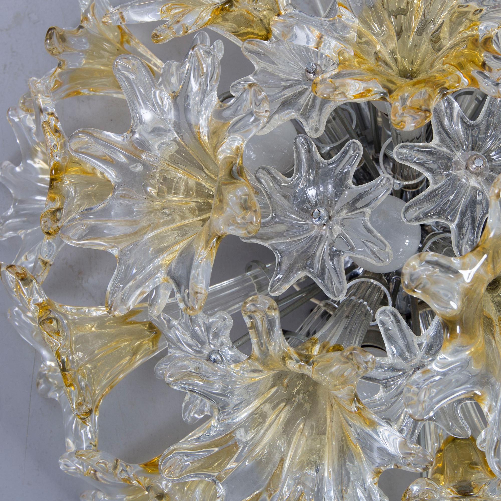 CEILING LAMP. Murano Venini.