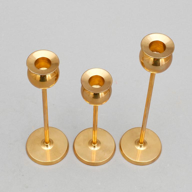 LJUSSTAKAR, 3 st, "Tulpan", Pierre Forsell, Skultuna.