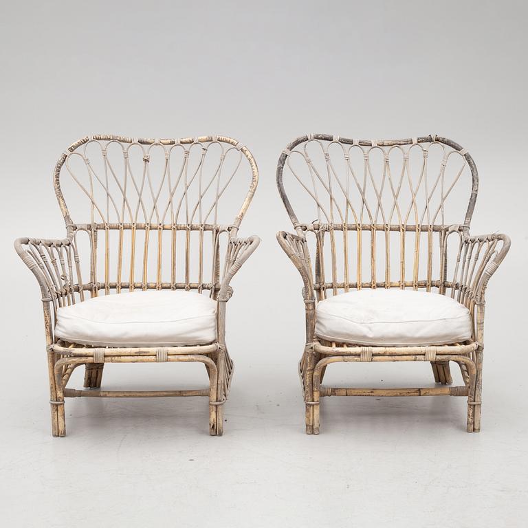 Josef Frank, Fåtöljer, ett par modell 311, Firma Svenskt Tenn.