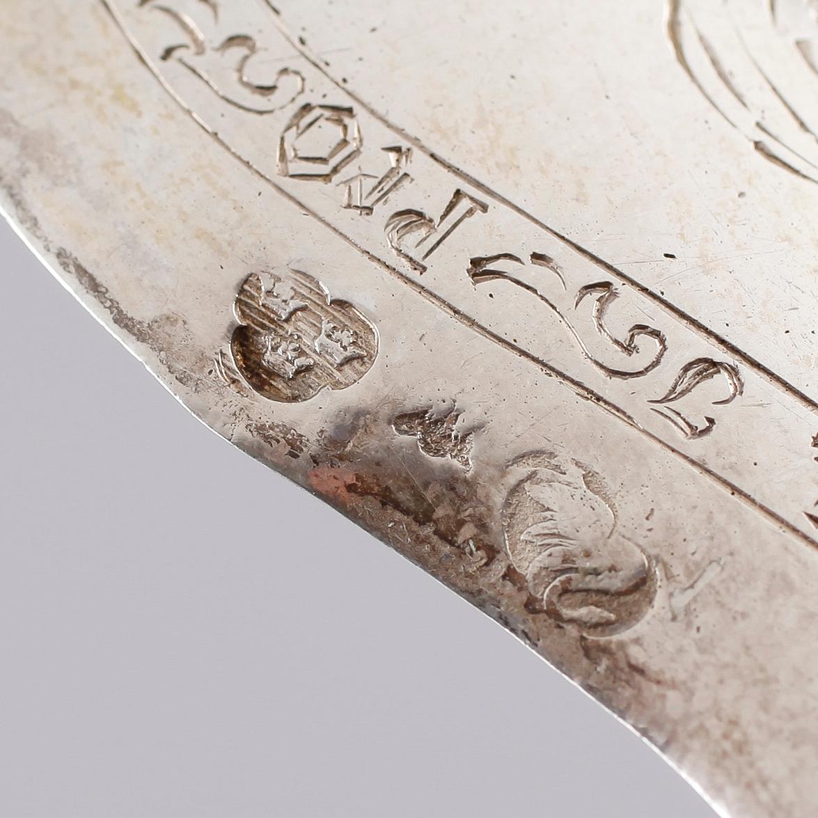 SUPSKEDAR, 1 par, silver, möjligen Holland, 1900-tal. Vikt ca 120 gram.