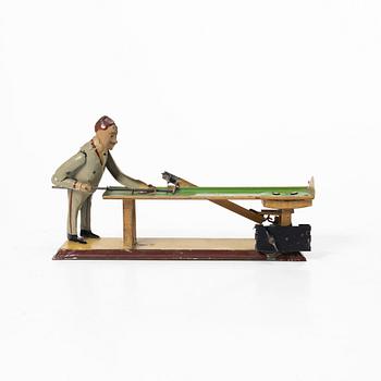 J Windmüller, billiards player, early 20th century.