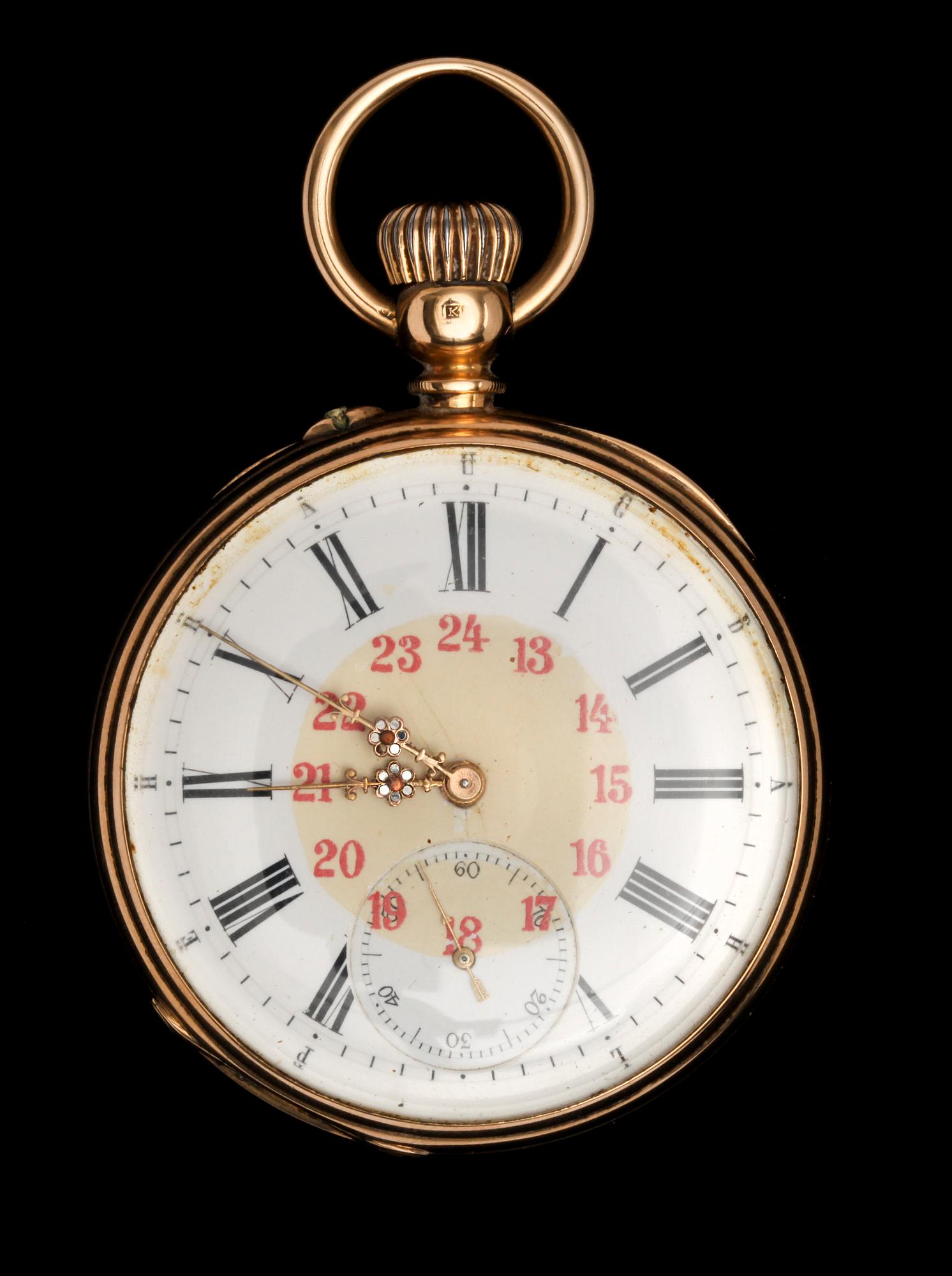 FICKUR, 18K. Pehr Aug. Dahl. 1800-tal.