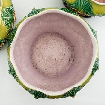 Outer covers 3 pcs Jugend, Rörstrand early 20th century stoneware.