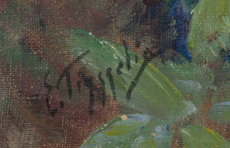 Erik Tryggelin, Flowers on the beach.