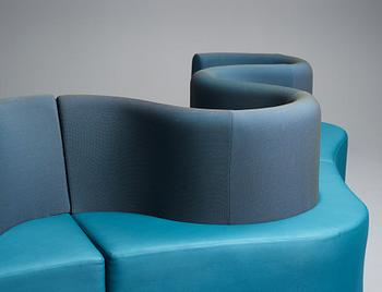 Verner Panton, a "Cloverleaf" sofa, Verpan international, Denmark, post 1969.