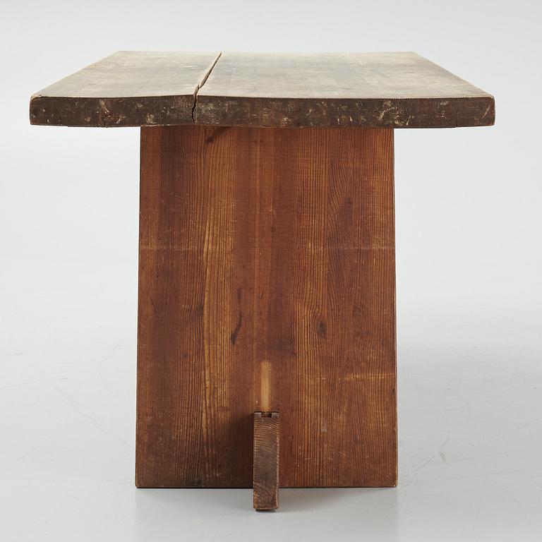 Axel Einar Hjorth, a stained pine 'Lovö' table, Nordiska Kompaniet, Sweden 1930s.