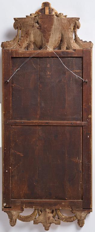 Spegel, av Johan Åkerblad (mästare i Stockholm 1758-1799), signerad, Gustaviansk.