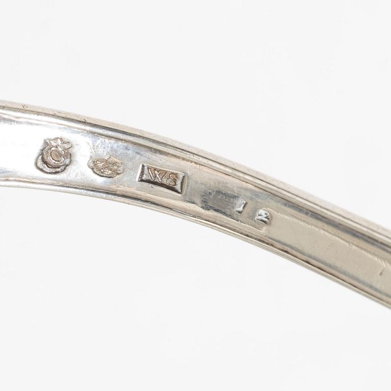 A Swedish silver soup ladle, mark of Wilhelm Smedberg, Karlstad 1791.