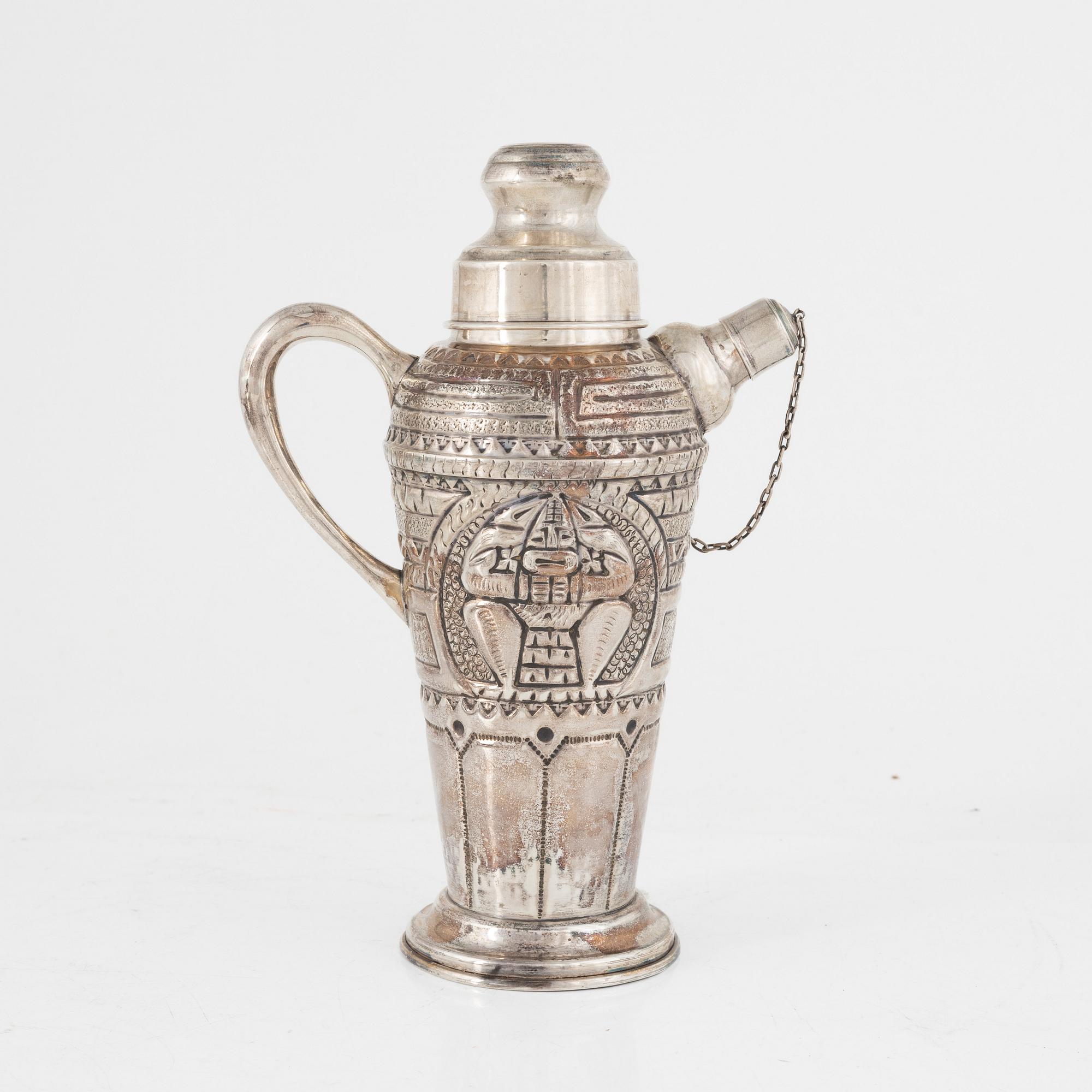 Shaker, silver, Sydamerika, 1900-talets första hälft/mitt.