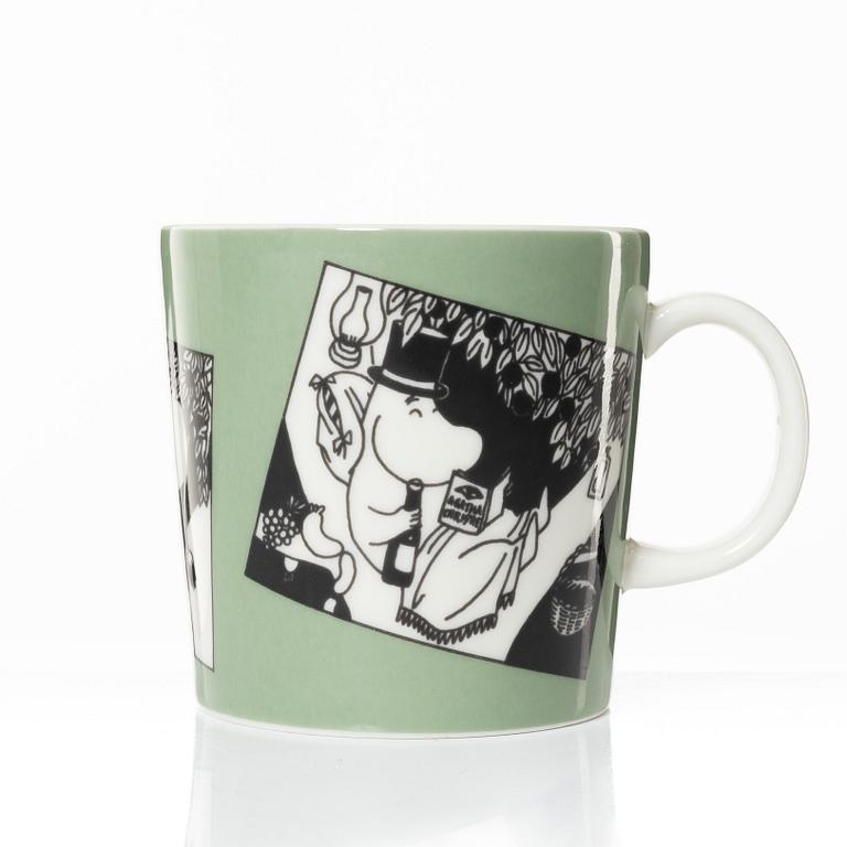 Moomin Mug Green, Arabia, Finland 1990-1993.