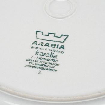 SERVISDELAR, 48 st, stengods, "Karelia", Arabia, 1960-/70-tal.