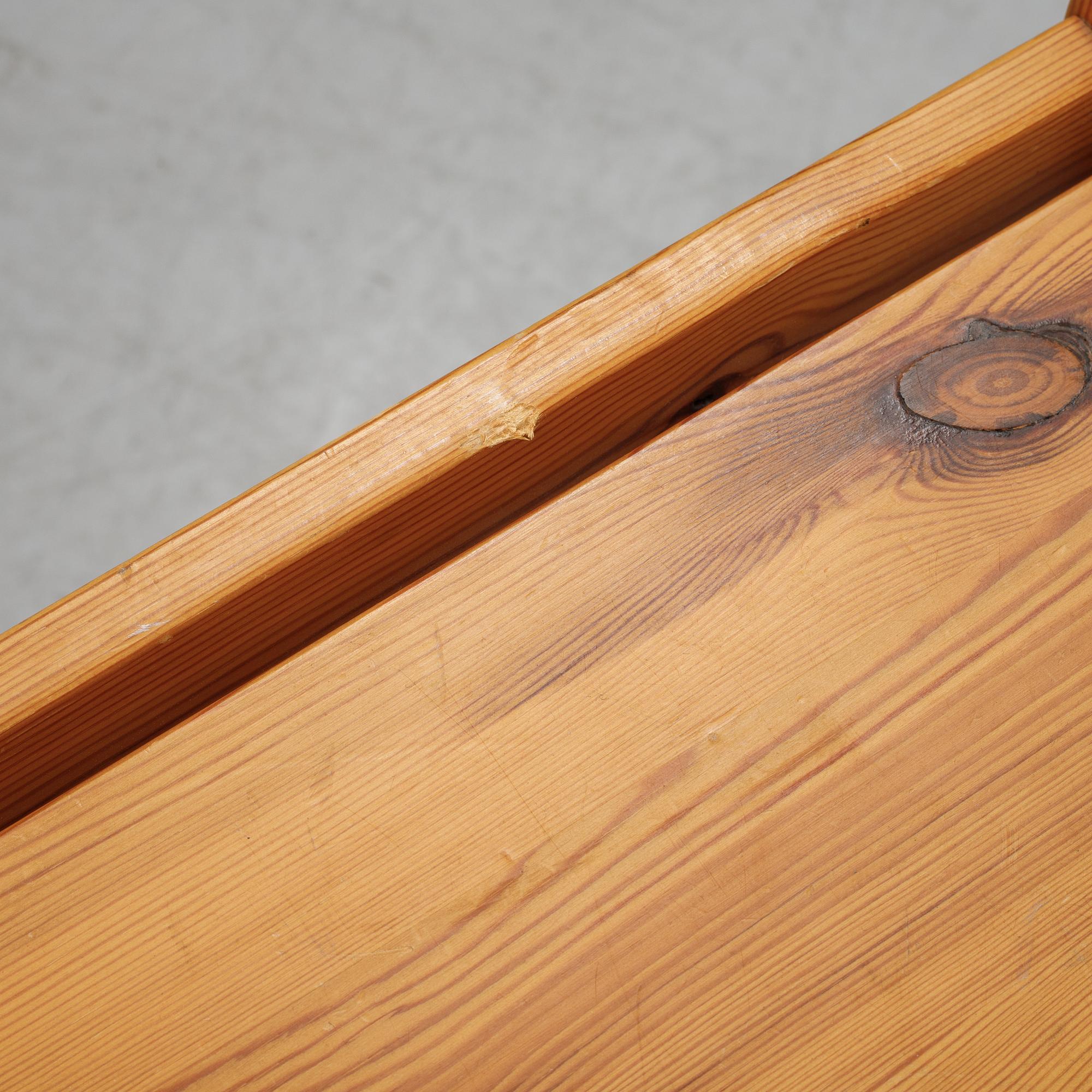 A pine drinks trolley, 1960's/70's.