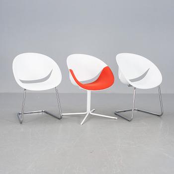 FÅTÖLJER, 3 st, "So Happy", Designer Marco Maran för Maxdesign.