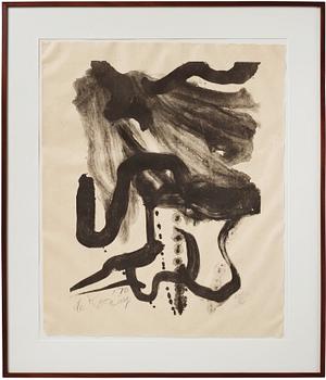 Willem de Kooning, "Woman with corset and long hair".