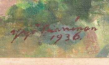 Yrjö Saarinen, öljy kankaalle, signeerattu ja päivätty -36.