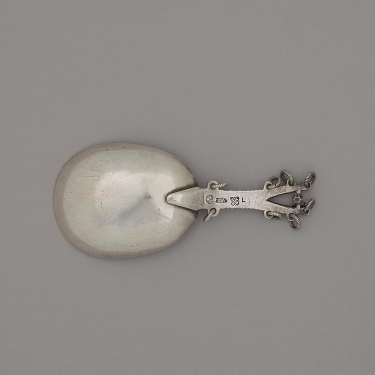 Olof Löfvander d ä, sked med ringhängen, silver, Luleå 1769.