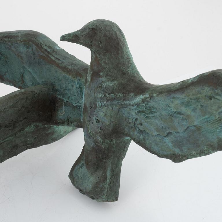 Ulf Tikkanen, sculpture, bronze, signed with initials.