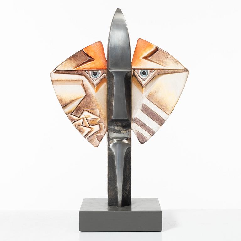 Mats Jonasson, skulptur, "Kilroy", Målerås.