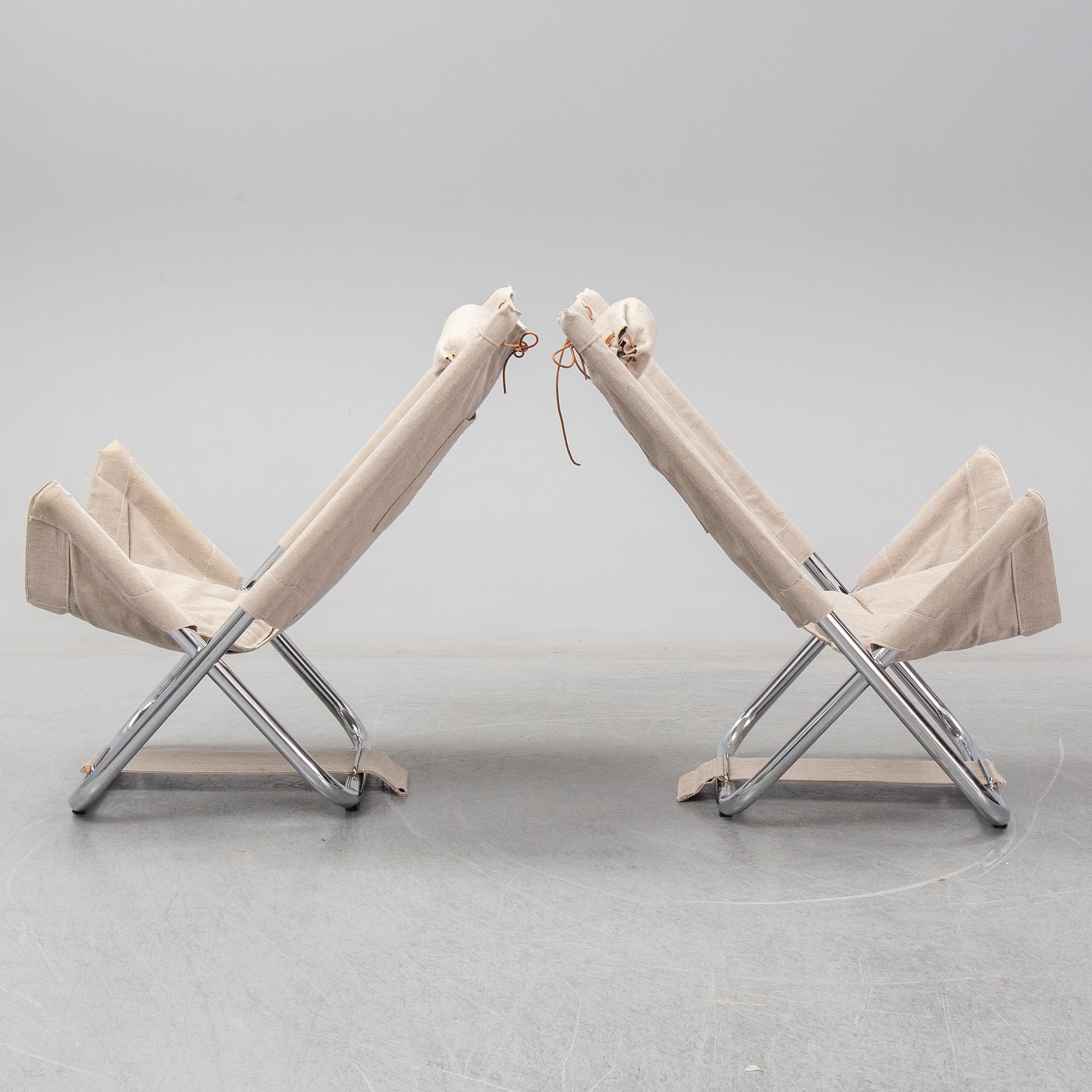 BÖRGE LINDAU & BO LINDEKRANTZ, a pair of 1970's 'X 75-4' armchairs, Lammhults.