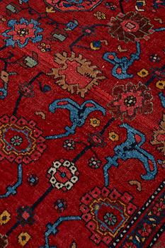 MATTA, semiantik Bidjar, ca 203 x 144,5 cm (samt kortsidorna med 2,5 respektive 3 cm slätväv).