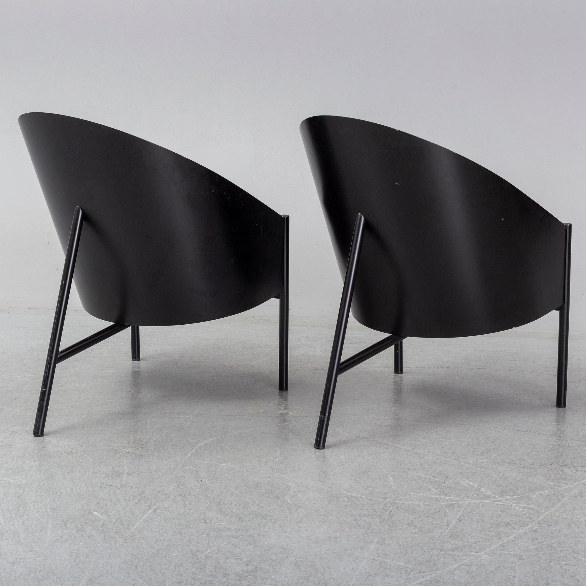 PHILIPPE STARCK, a pair of 'Costes' armchairs, Aleph, Driade, Italy.